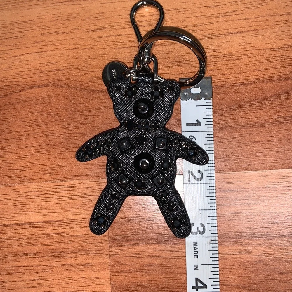 Brand New in Box Authentic Prada Rhinestone Bear Keychain